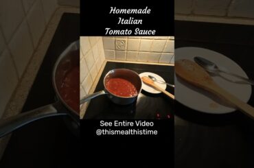 Want to make your own Italian Tomato Sauce! #shorts See entire video @thismealthistime #italianfood