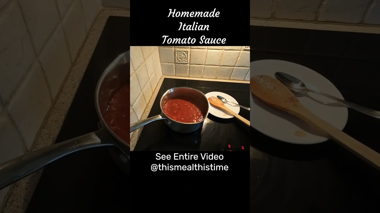 Want to make your own Italian Tomato Sauce! #shorts See entire video @thismealthistime #italianfood Want to make your own Italian Tomato Sauce! #shorts See entire video @thismealthistime #italianfood