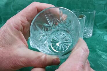 Set of 6 Royal Crystal Rock Italian Old Fashioned Whiskey Tumblers