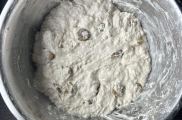 The smell of sourdough wafting through my apartment right now is divine! Spending my day making Olive Ciabatta while reading a book in my PJs. Perfect cozy Saturday!