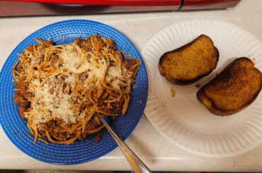 Spaghetti in meat sauce