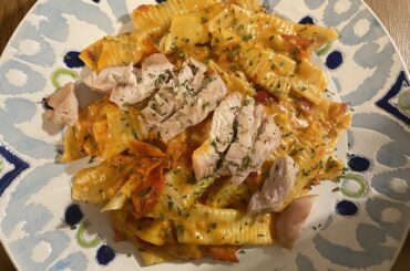 Not sure if there’s a name for this, but I called it Carbonara di pomodoro piccante