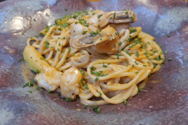 Cider and Seafood Pasta