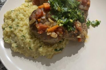Osso Buco with risotto milanese
