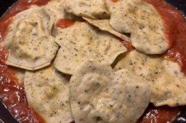 Another set of heart raviolis. But this time with homemade red sauce.