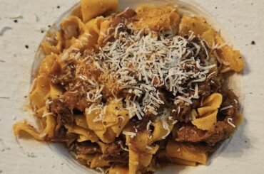 Pappardelle with shortrib ragu