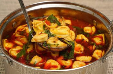 ITALIAN SOUP! Traditional tortellini soup with sausage at home! | Delicious recipes from SweetLana