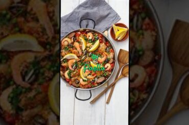 Top 10 Spanish Dishes you must try #top10 #viral #trendingshorts #trending #foodie #spanishfood
