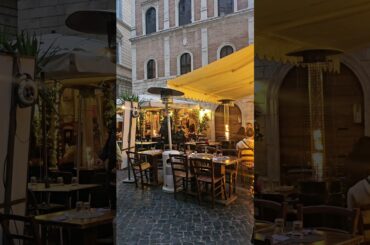 Al Fresco Indulgence: Dining with Warmth at an Outdoor Restaurant in #Rome #Roma #Italy #Lifestyle