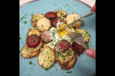 Oven-Grilled Sweet Potatoes & Sausages! | #105