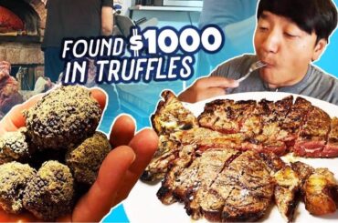Eating ENTIRE FLORENTINE STEAK & Finding $1,000 of Truffle in Tuscany