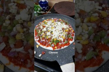 Dosa Pizza When U R Lazy to Make Pizza Dough #ytshorts #youtubeshorts #shots