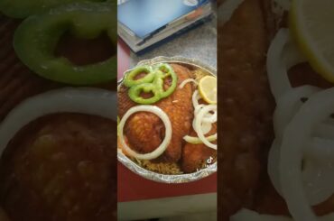 Best Tilapia over rice from Royal Fried Chicken in Binghamton, NY