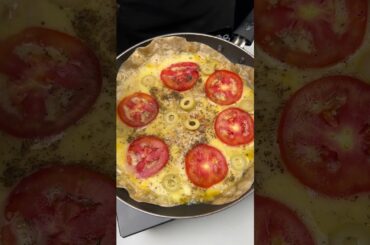 homemade egg pizza #shorts #asmr