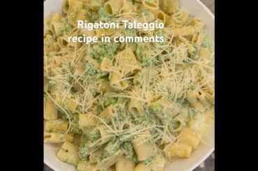 Rigatoni Taleggio #pasta #youtubeshorts #food #cooking