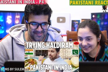 Pakistani Couple Reacts To Pakistani In India | Haldirams Food | Delhi Food | Masala Dosa | Bhel