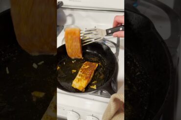 Blackened Salmon Pasta #cooking #cookingathome #food #recipe #easyrecipe #asmr #pasta #foodie