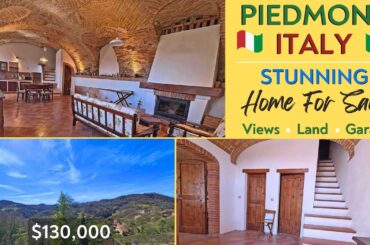 Piedmont, Italy Stunning Home for Sale, Views, Land, Garage #italianproperty #realestate #europe