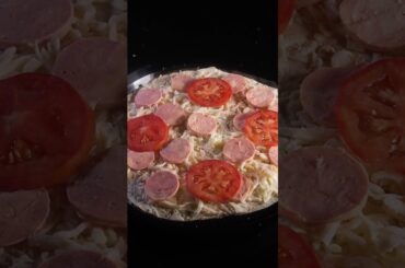 Easy Tortilla Pizza Recipe #shorts