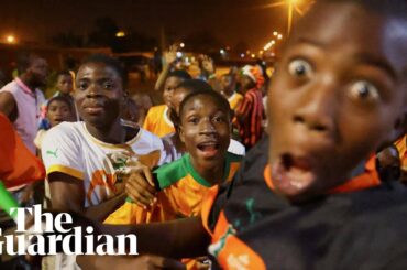 Nigeria and Ivory Coast fans celebrate in streets after reaching AFCON final