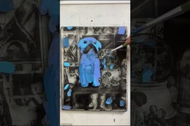 Thrifting Artwork Part  | Gelli Plate Printmaking #gelliplateprinting #gelliarts