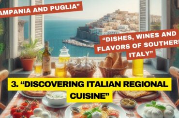 3. "Discovering Italian Regional Cuisine. Wines and flavors of the Campania and Puglia regions."