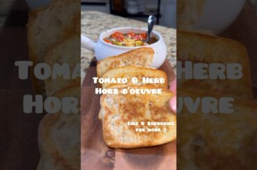 Super easy snacks - Tomato & Herb Oil Dip #asmr #cooking #snacks #italian