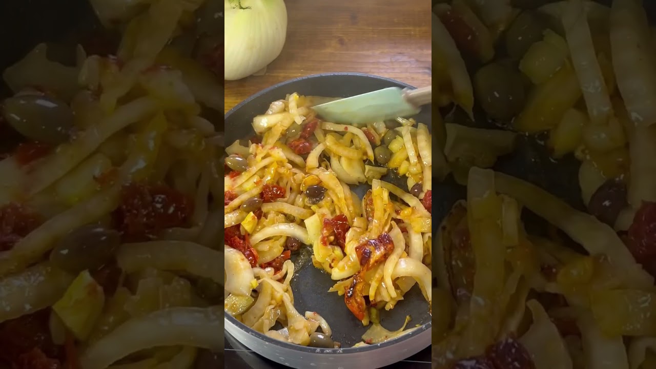 Finocchi spadellati alla mediterranea Finocchi spadellati alla mediterranea