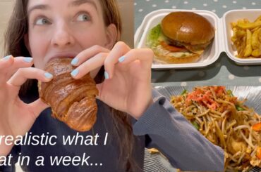 What I eat in a week *lots of eating out*