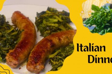 Simple Italian Dinner | Simple sausage recipe in Malayalam | Turnip Greens Recipe |#dinner