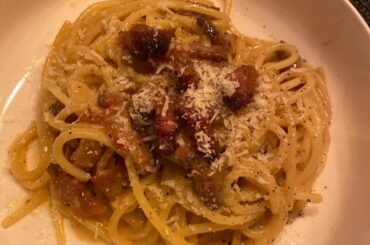 Homemode spaghettoni carbonara