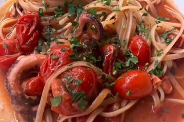 Sorrento pasta with octopus.