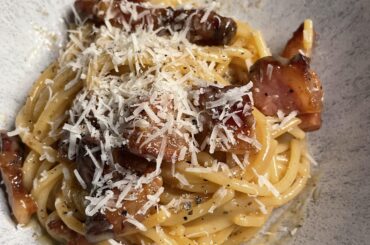 Authentic carbonara.