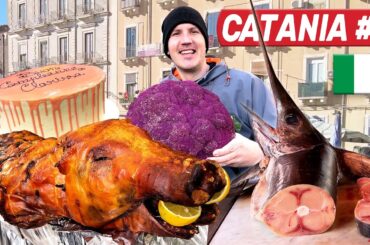 CRAZY ITALIAN STREET FOOD In Sicily, Italy - CATANIA Food Markets, Restaurants & Bakeries