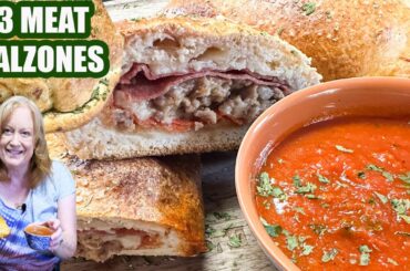 Italian 3 MEAT CALZONE Pizza Style Recipe