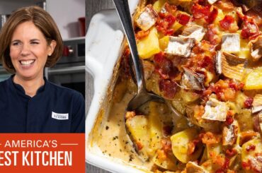 Hearty Alpine Fare: Tartiflette and Paniscia (Red Wine Risotto with Beans)