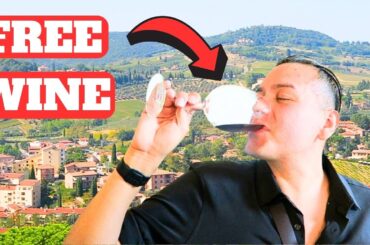 We Got FREE WINE in TUSCANY ITALY!
