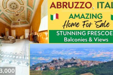 Historical Gem: Beautiful Italian HOME for SALE in Abruzzo ITALY with Frescoes
