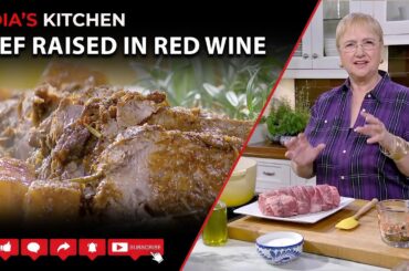 Beef and Root Vegetables Braised in Red Wine