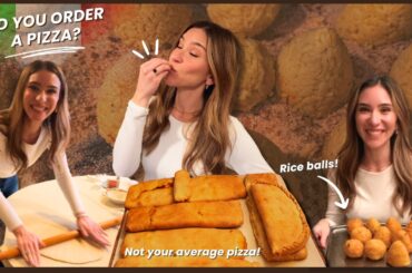 Pizza and Rice Balls! Italian Food Cooking Vlog | Ep 2