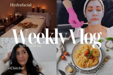 Week in my life Vlog: Italian cooking class, Hydrafacial, Aquarium tour, chitchat... | BY SARV