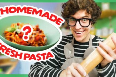 Italian Man Attempts To Cook Fresh Pasta & Focaccia Bread