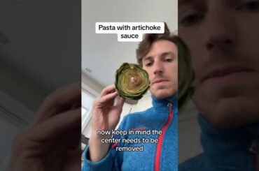 Teaching Americans how to cook Italian today were making pasta with artichoke sauce