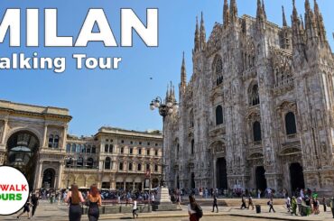Milan - Italy's Fashion Capital - 4K60fps Walking Tour with Captions by Prowalk Tours