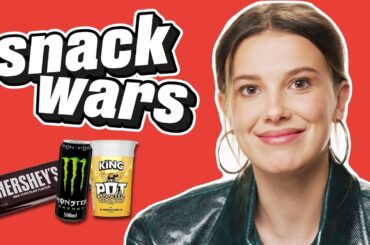 Millie Bobby Brown Rates British And American Food | Snack Wars