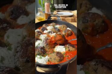 Eggplant Parmesan Meatballs Recipe - Vegetarian Italian Delight! #shorts #eggplantrecipe