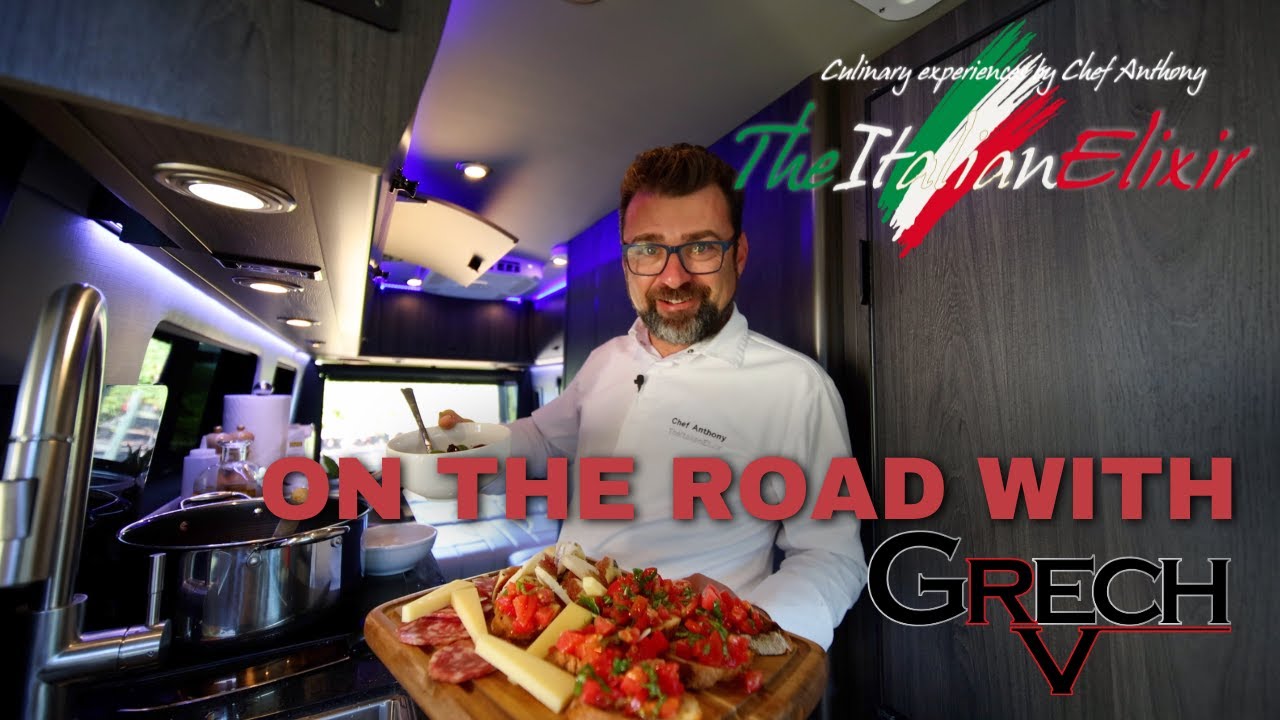 Cooking Gourmet Meals on the Road: Italian Chef Explores Napa Valley in a Grech RV Cooking Gourmet Meals on the Road: Italian Chef Explores Napa Valley in a Grech RV