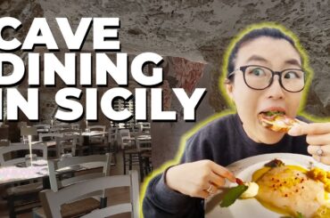 Eating Italian Food in a 3000 Year Old Cave!