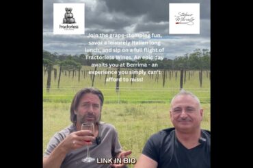 Long Italian Lunch w/ Grape Stomping and Wine Tastings at Tractorless Vineyards