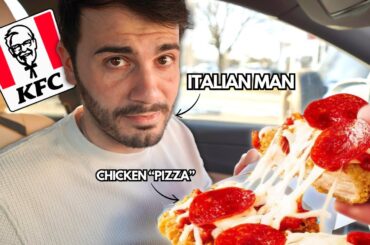 I TOOK CARLO TO EAT A CHIZZA AT KFC....